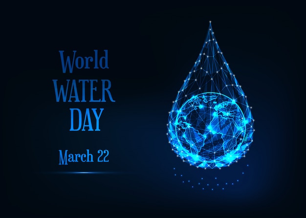 World water day banner template