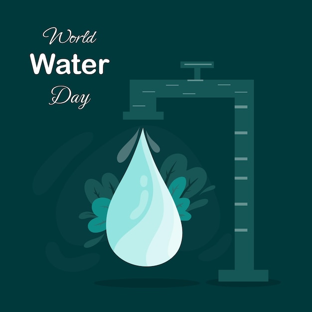 World water day illustration vector design