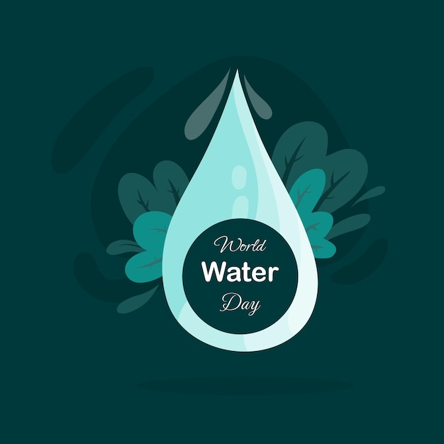 World water day illustration vector design