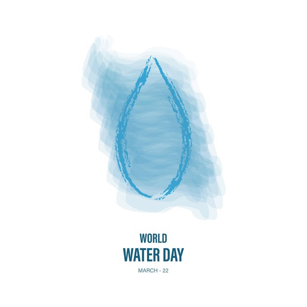 World water day, march 22 vector illustration