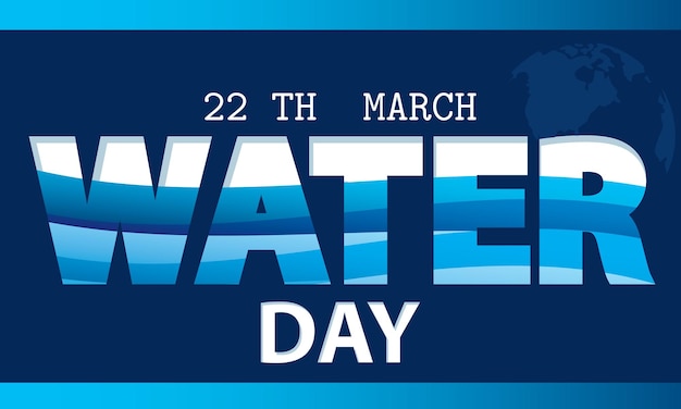 World water day poster background Vector