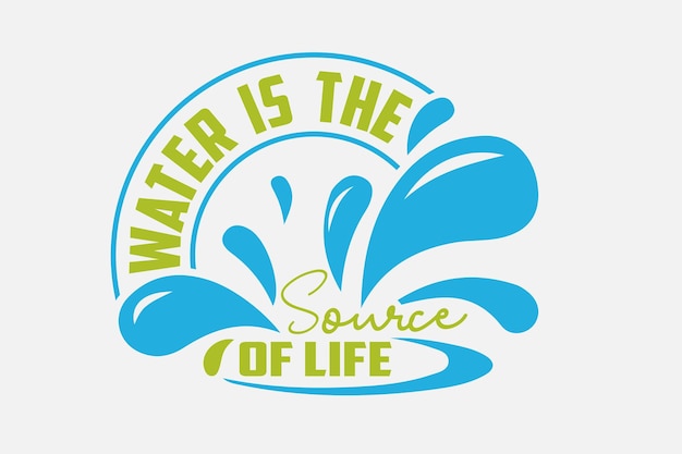 World water day svg design