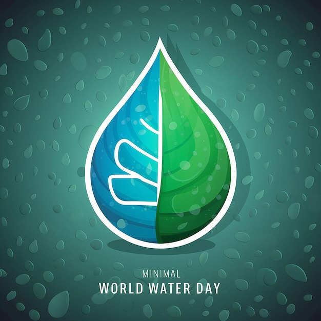 Vector world water day vector background