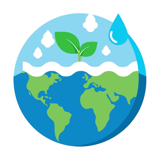 World Water Day Vector Illustration