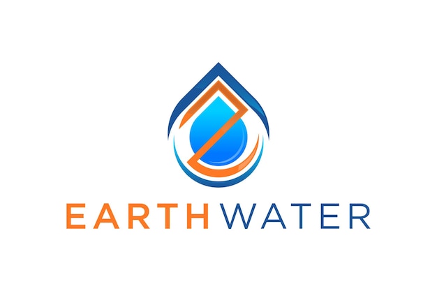 World water logo design water drop drip icon symbol