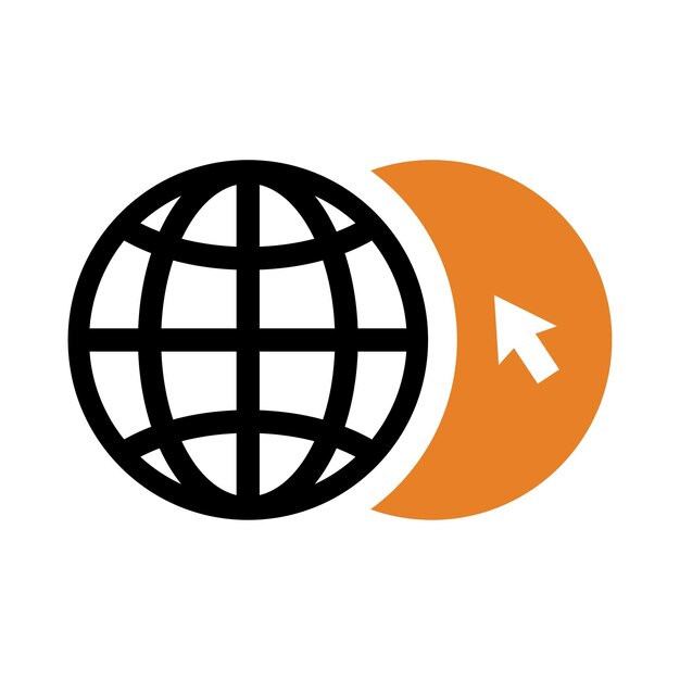 world web internet click world click icon