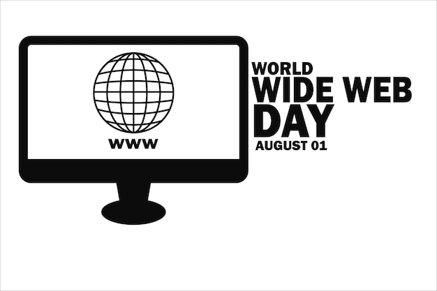 World Wide Web Day Vector illustratie