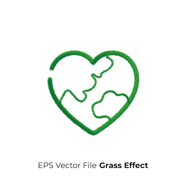 Vector world wildlife eps vector grass effect