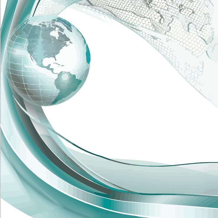 Vector a world with a globe and a world map