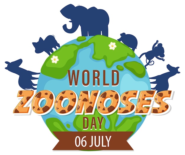world zoonoses day logo design