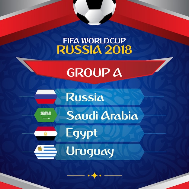 Vettore worldcup russia 2018