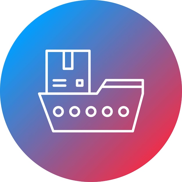 Immagine vettoriale dell'icona della nave può essere utilizzata per il commercio elettronico