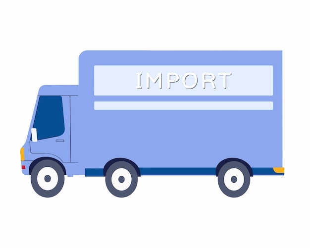 Worldwide shipping cargo courier delivery truck International import export global carrier service