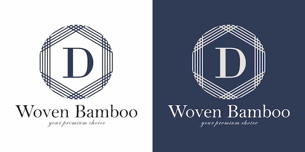 Woven Logo Design with Letter D