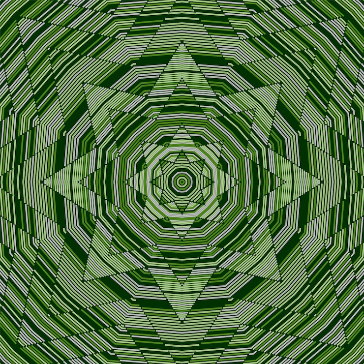 Vector woven yarn mandala vector seamless pattern geometric ornament d