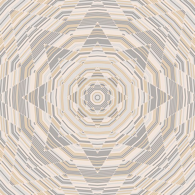 Woven yarn mandala vector seamless pattern Geometric ornament d