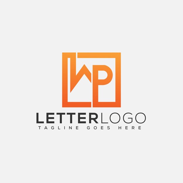 Premium Vector Wp logo design template vector graphic branding element Premium Vector Wp logo design template vector graphic branding element