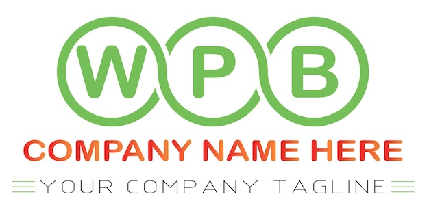 Vector wpb brief logo ontwerp