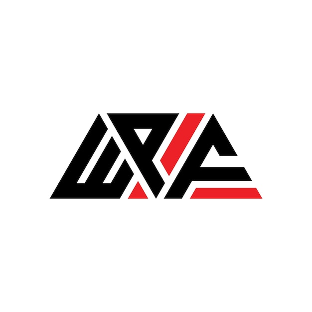 wpf triangle letter logo design with triangle shape wpf triangle logo design monogram wpf triangle vector logo template with red color wpf triangular logo simple elegant and luxurious logo wpf