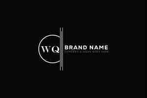 Vector wq letter logo design wq business and real estate monogram logo vector template