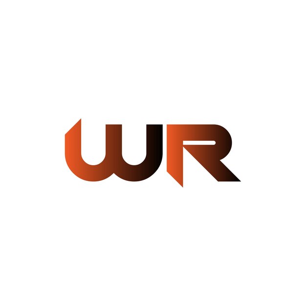 Vector wr letter logo design