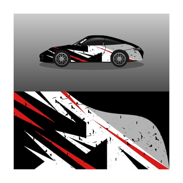 Wrap Car Design Vector Themasjabloon