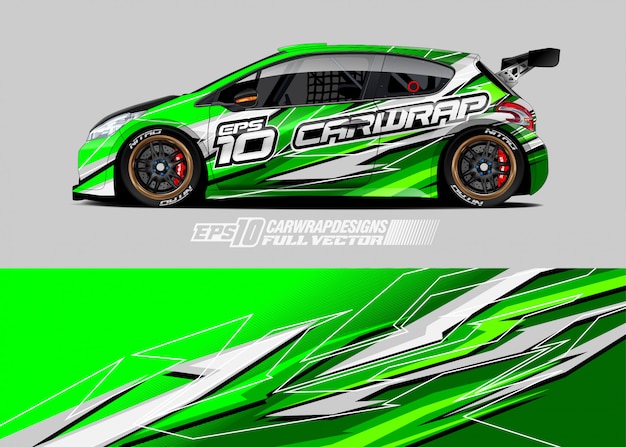 Wrap ontwerpen voor racewagens