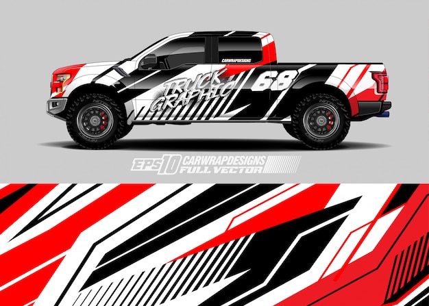 Wrap ontwerpen voor racewagens