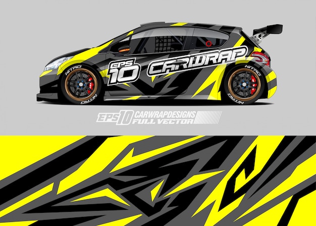 Wrap ontwerpen voor racewagens