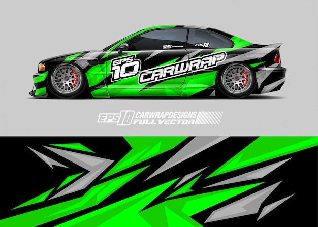 Wrap sticker ontwerpen voor racewagens