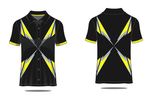 Wrap Tamplate yellow sport jersey