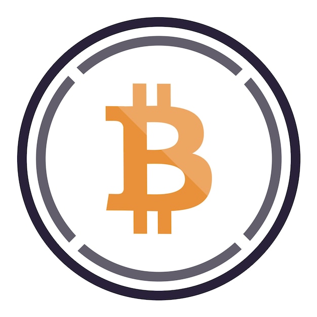 색 바탕에 고립된 비트코인 WBTC 토큰 상징, 암호화폐 로고, 동전 아이콘