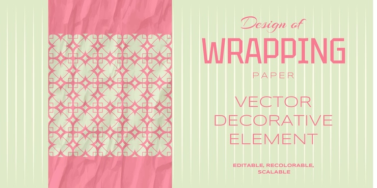 Vector wrapping paper design