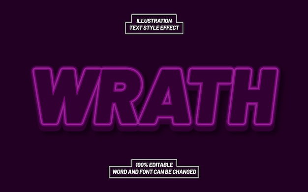 Wrath text style effect