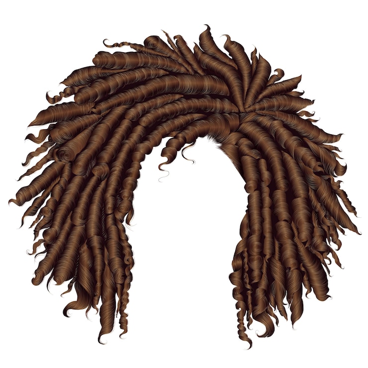Vector a wreath with a brown mane and a brown hair clip on it