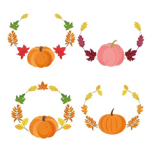 Vector wreaths