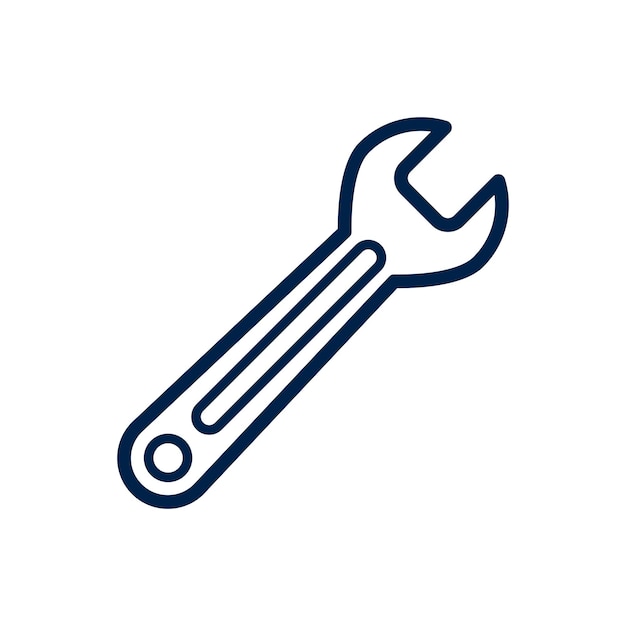 Vector wrench icon repair icon vector tools icon vector