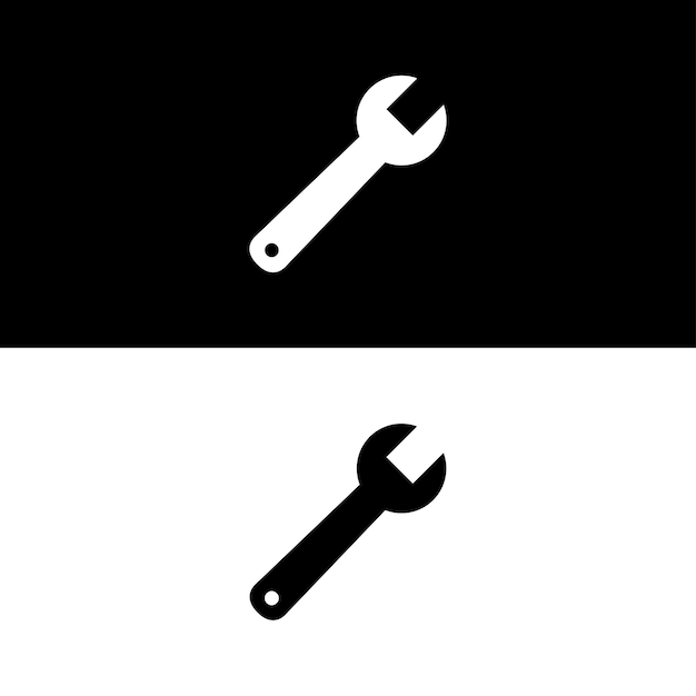 Wrench Icon Vector Design Template