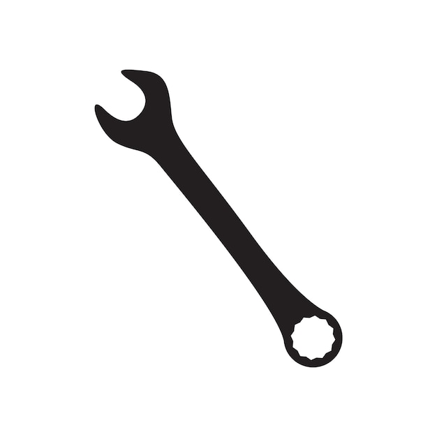 Premium Vector Wrench icon on white background.