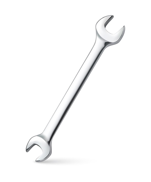 wrench isolated. realistic 