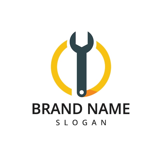 wrench logo vector icon design service icon design vector