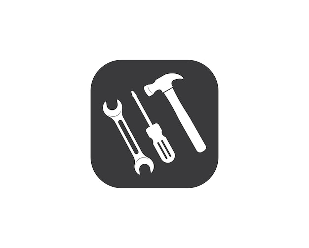 Wrench vector illustration and icon of automotive repair