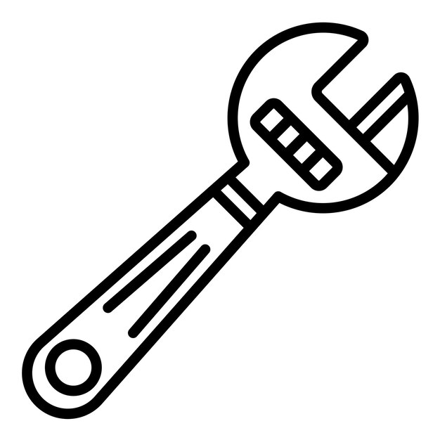 Wrench Vector Illustration Style