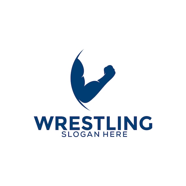 Wrestling logo template Wrestling Sport logo vector template