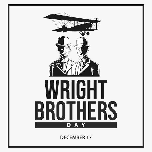 Wright Brothers Day op 17 december-sjabloon