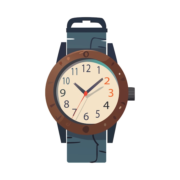 Wristwatch of colorful set This captivating cartoon design feature a hand watch