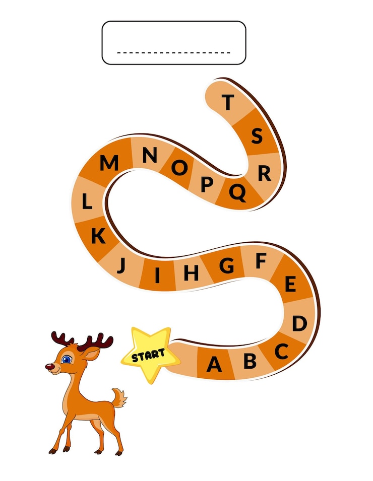 Vector write the animal name worksheet deer