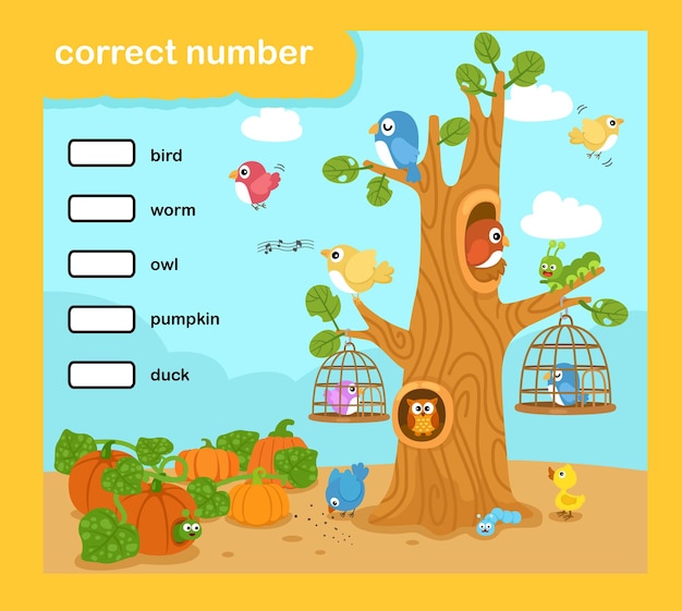 Write the correct numbers vector