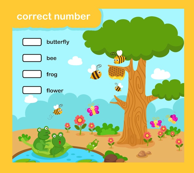 Write the correct numbers vector