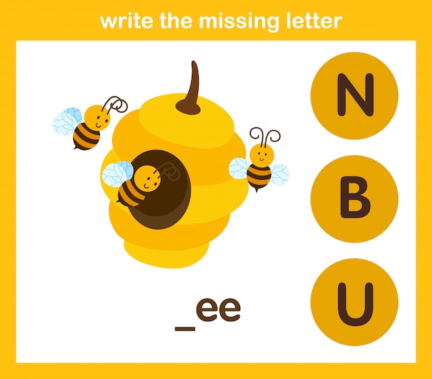 Write the missing letter